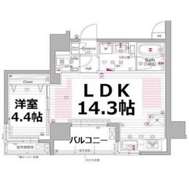 ガーラ・ヴィスタ日本橋浜町 2階 間取り図