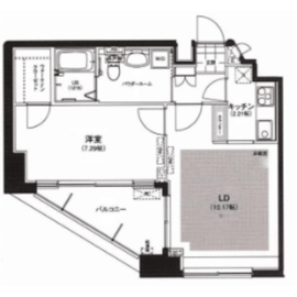 サウンドおしあげ 1401 間取り図