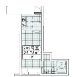 サザンビュー池尻 2階 間取り図
