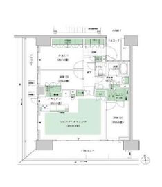 HARUMI FLAG SEA VILLAGE (晴海フラッグ シーヴィレッジ) 6階 間取り図
