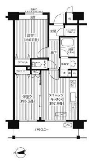 ピエス綱島 438 間取り図