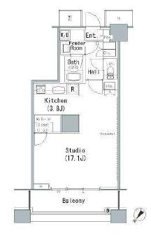 ザ・東京タワーズ ミッドタワー 15階 間取り図