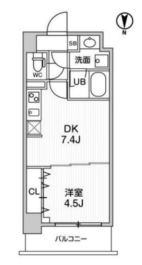 Weave Place Morishita (ウィーヴプレイス森下) 202 間取り図
