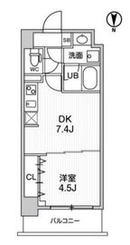 Weave Place Morishita (ウィーヴプレイス森下) 402 間取り図