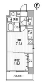 Weave Place Morishita (ウィーヴプレイス森下) 403 間取り図