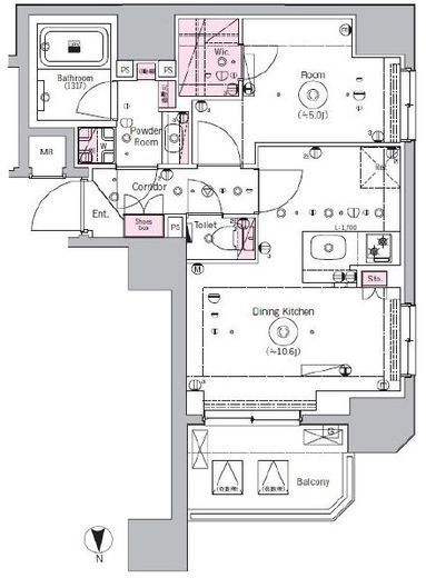 SYFORME OJI (シーフォルム王子) 3階 間取り図