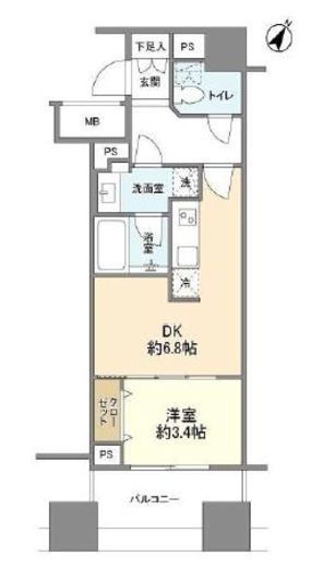 アトラス白山 10階 間取り図