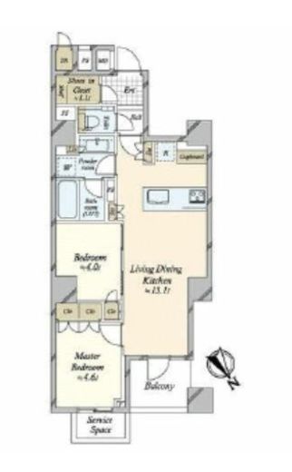 パークホームズ三軒茶屋一丁目 3階 間取り図