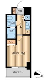 KDXレジデンス立川 1301 間取り図