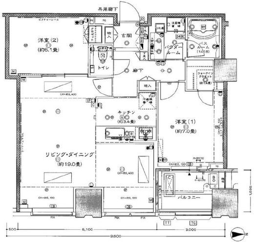 シティタワーズ豊洲ザ・ツイン サウスタワー 42階 間取り図