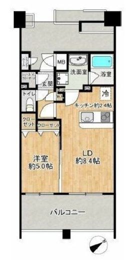 ラ・コスタ横浜山下公園 2階 間取り図