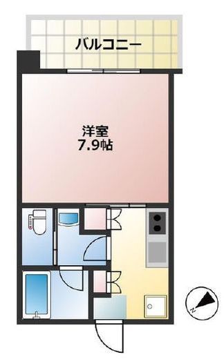 ブリリアタワー浜離宮 4階 間取り図