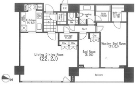 THE ROPPONGI TOKYO CLUB RESIDENCE 38階 間取り図