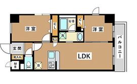 JU TOWER FRONT亀沢 (ジェーユータワーフロント亀沢) 401 間取り図