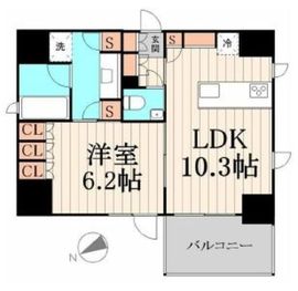 グリーンパーク築地 5階 間取り図