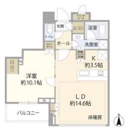白金ザ・スカイ 8階 間取り図