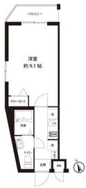 レオーネ馬込 408 間取り図