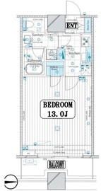 コンシェリア西新宿タワーズウエスト 17階 間取り図