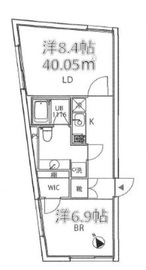 クーカイ・テラス祐天寺 205 間取り図