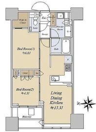 シティタワー銀座東 15階 間取り図