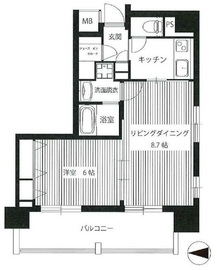 日神デュオステージ浅草国際通り 5階 間取り図