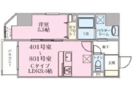 IL PRIMO KISOYA 701 間取り図