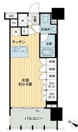 イクサージュ目黒 5階 間取り図