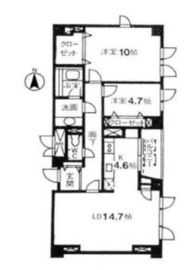 パティオ南麻布 203 間取り図