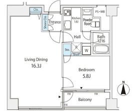 リーラハイツヒジリザカ 401 間取り図