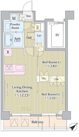 Avvolto Felice 蒲田South (アヴォルトフェリーチェ蒲田サウス) 312 間取り図