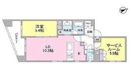 THEパームス代々木上原コスモテラス 1階 間取り図