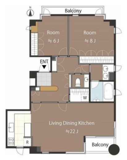 クラルテ文京弥生 301 間取り図