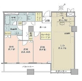 オリゾンマーレ 26階 間取り図