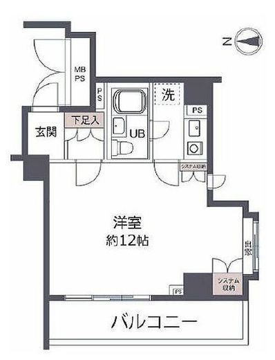デュオ・スカーラ新宿 7階 間取り図
