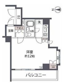 デュオ・スカーラ新宿 7階 間取り図