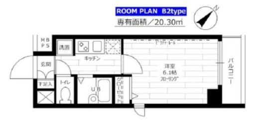 ステージファースト代々木公園 1階 間取り図