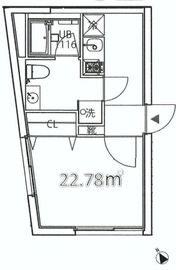 クーカイ・テラス祐天寺 403 間取り図