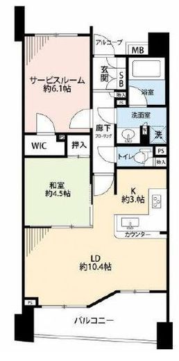 フォリアージュ 2階 間取り図