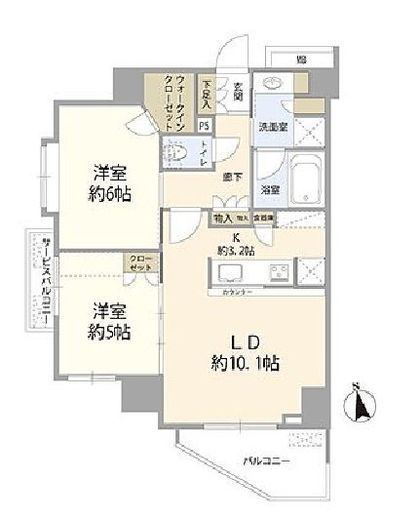 ウィルローズ西ケ原 3階 間取り図