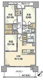 ザ・パークハウス横浜新子安ガーデン 9階 間取り図