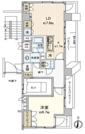 ファミール赤羽シティアベニュー 14階 間取り図
