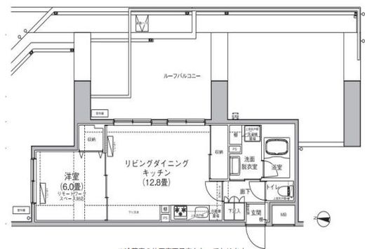 アイルプレミアム押上ノルド 6階 間取り図