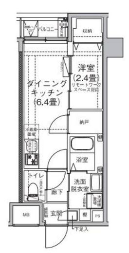アイルプレミアム押上ノルド 2階 間取り図