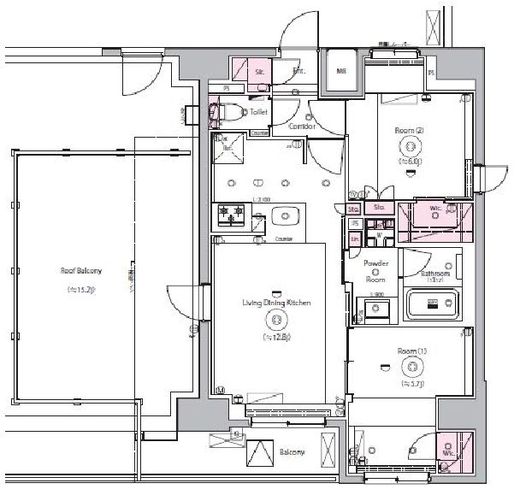 SYFORME OJIⅡ (シーフォルム王子Ⅱ) 14階 間取り図