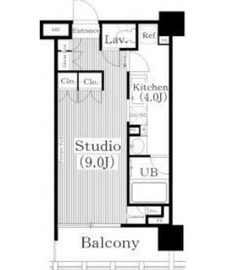 イクサージュ目黒 7階 間取り図