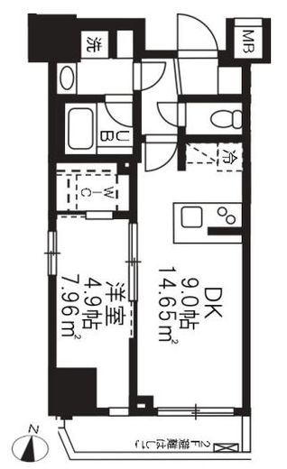 アジールコート板橋本町 401 間取り図