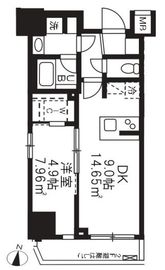 アジールコート板橋本町 601 間取り図