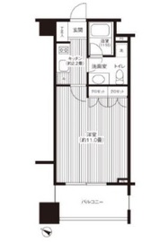 グランハイツ代々木 1104 間取り図