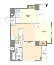 KDXレジデンス本蓮沼 206 間取り図