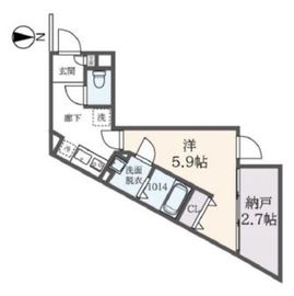 レガシア目黒八雲 304 間取り図